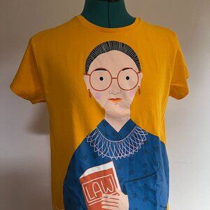 Piccolina Ruth Bader Ginsburg Short Sleeve Top size Large